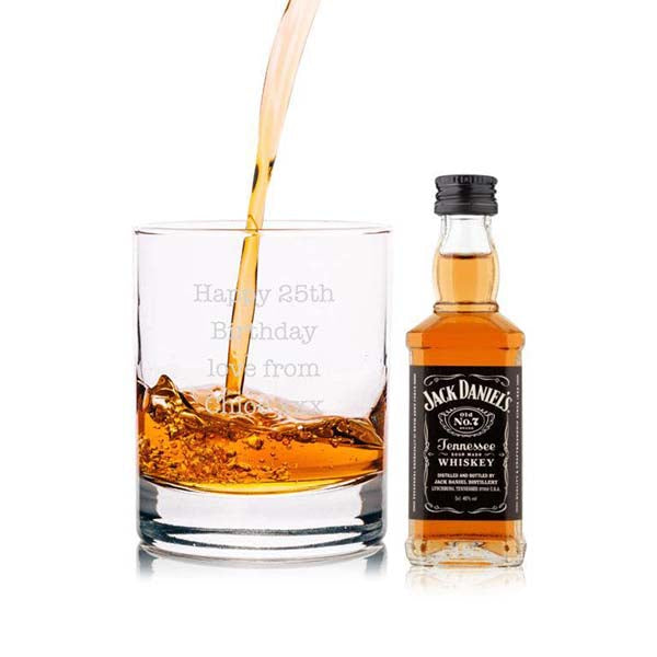 Jack Daniels Miniature & Tumbler Gift Set